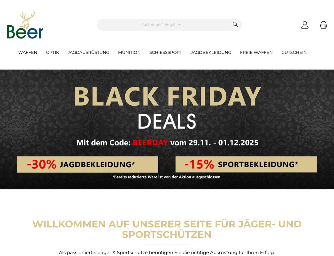 Screenshot vom Projekt Waffen Beer