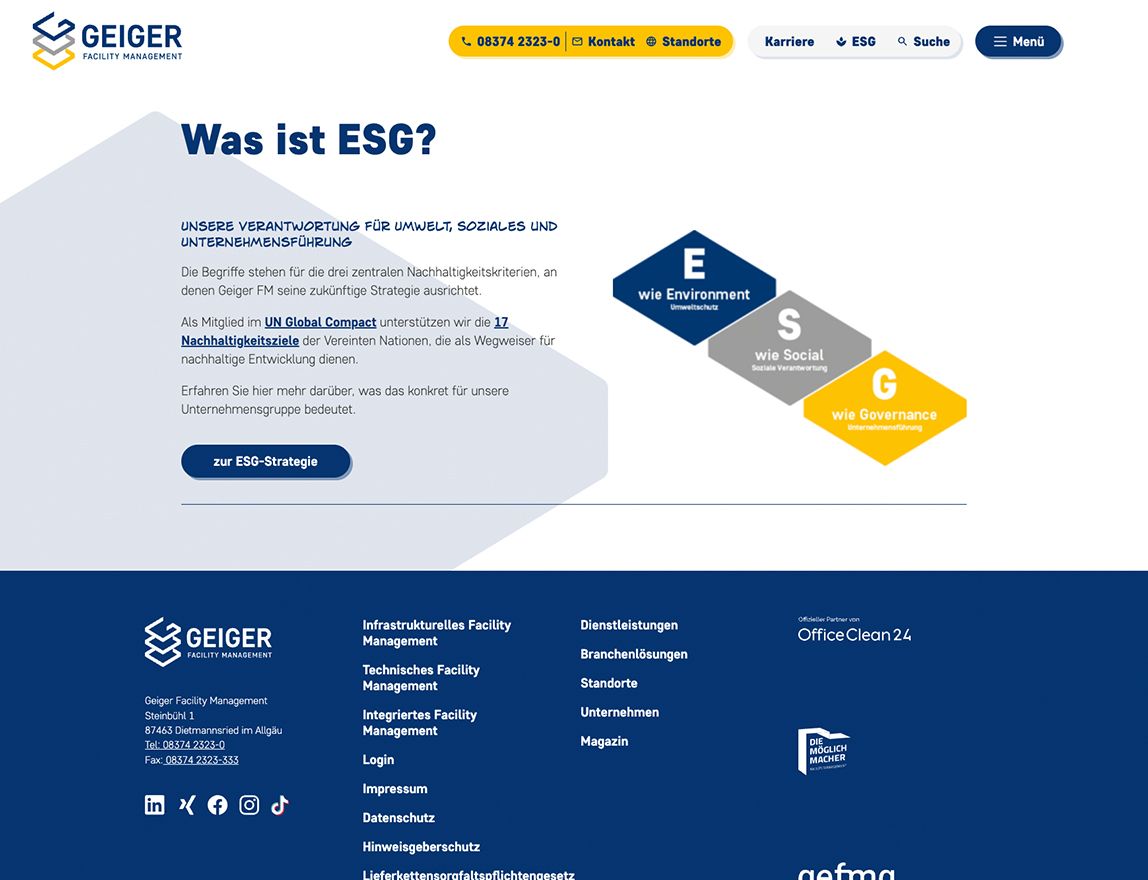 Screenshot vom Projekt GeigerFM