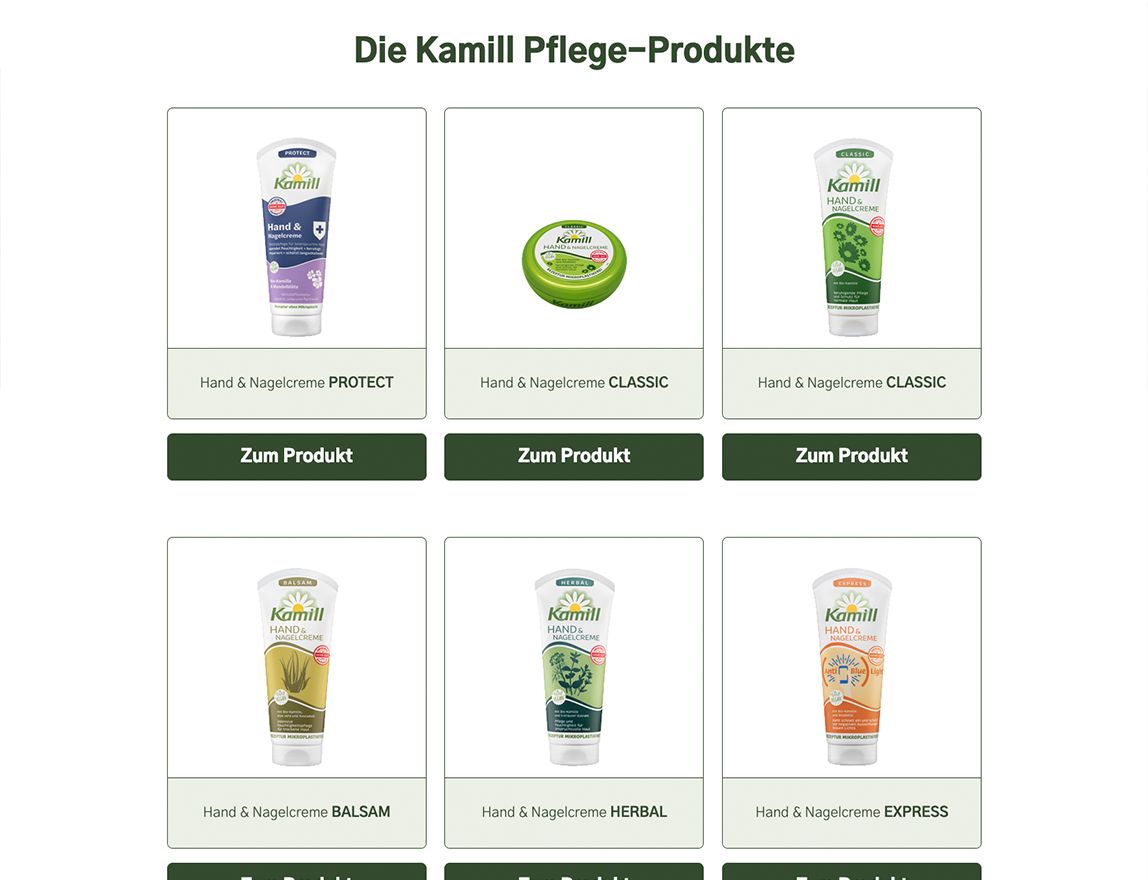 Screenshot vom Projekt Kamill