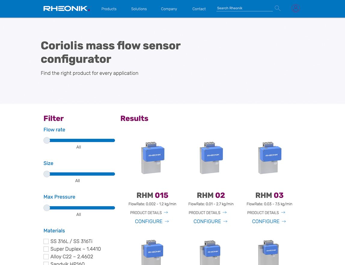 Screenshot vom Projekt Rheonik