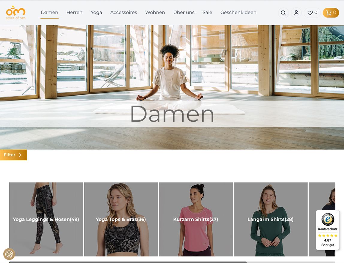 Screenshot vom Projekt Spirit of Om