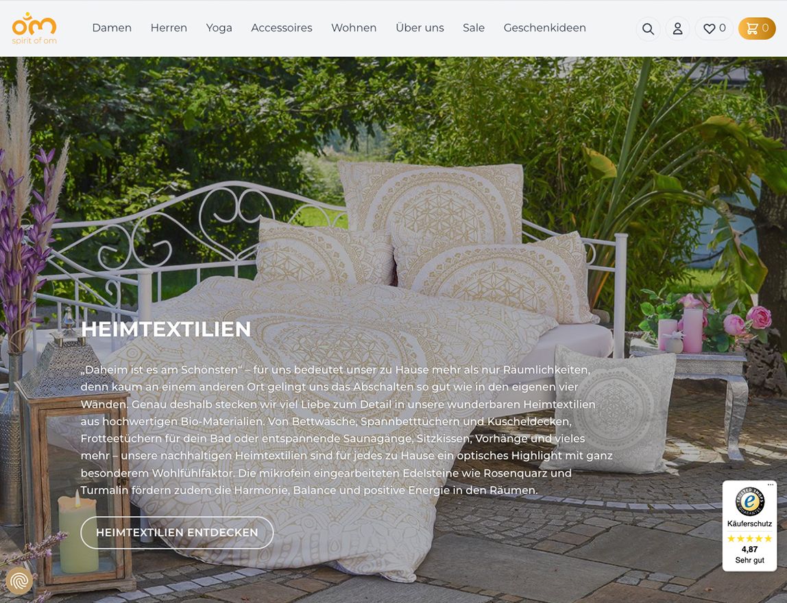 Screenshot vom Projekt Spirit of Om