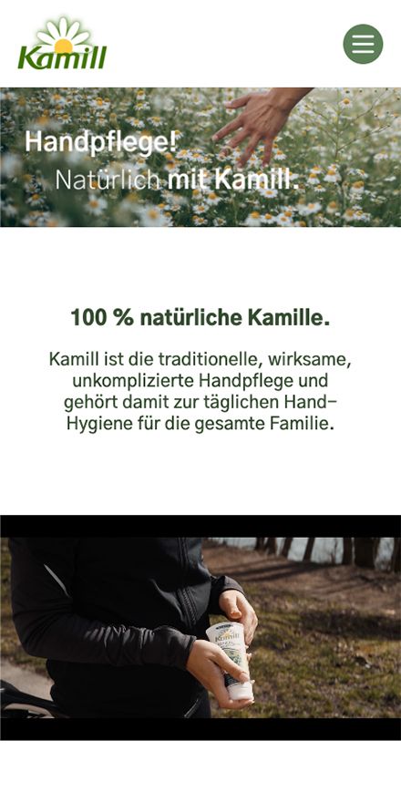 Screenshot vom Projekt Kamill