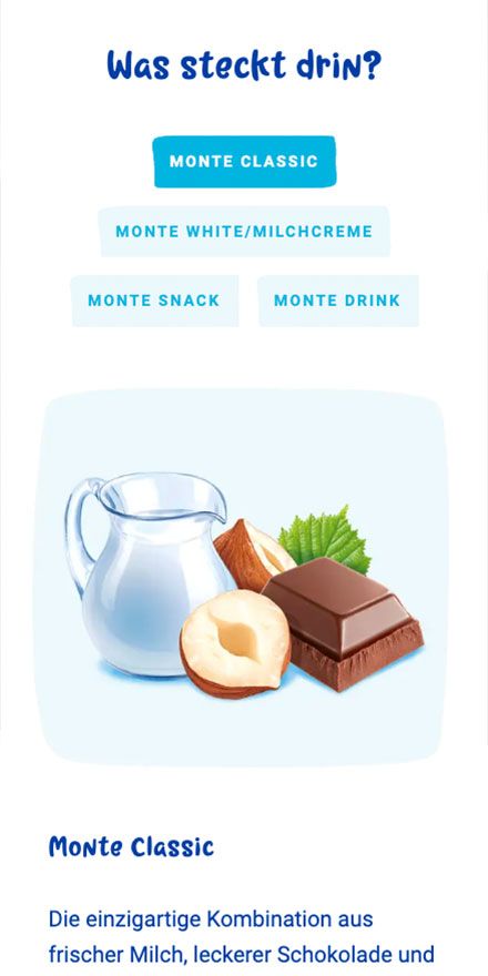 Screenshot vom Projekt Zott Monte