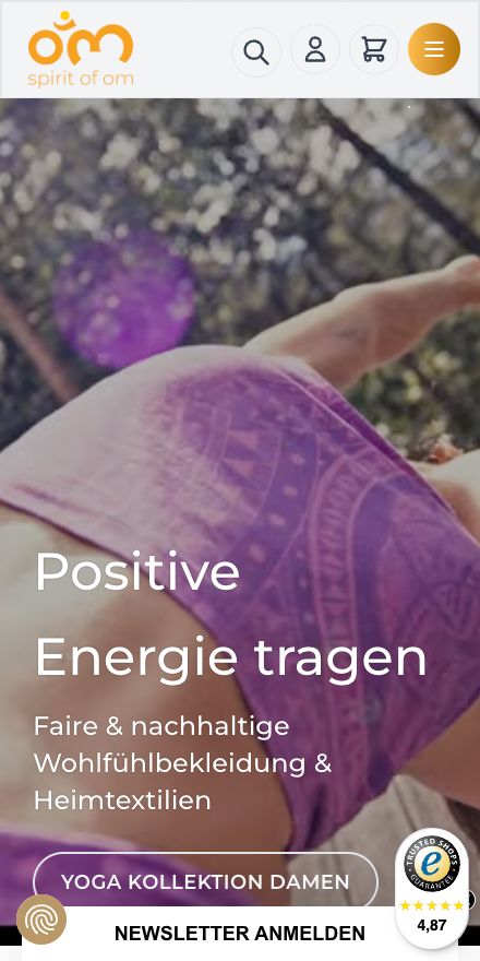 Screenshot vom Projekt Spirit of Om