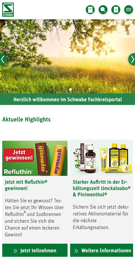 Screenshot vom Projekt Schwabe Fackkreise