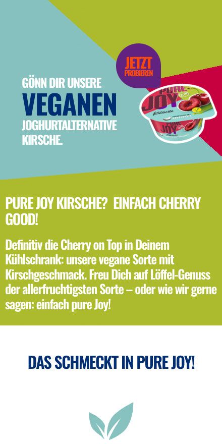 Screenshot vom Projekt Zott Pure Joy