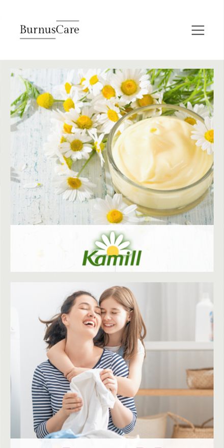 Screenshot vom Projekt Burnus Care