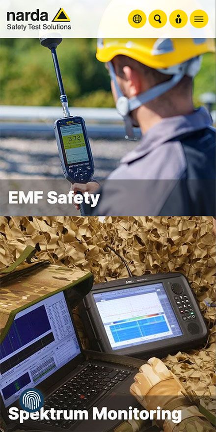 Screenshot vom Projekt Narda mobil