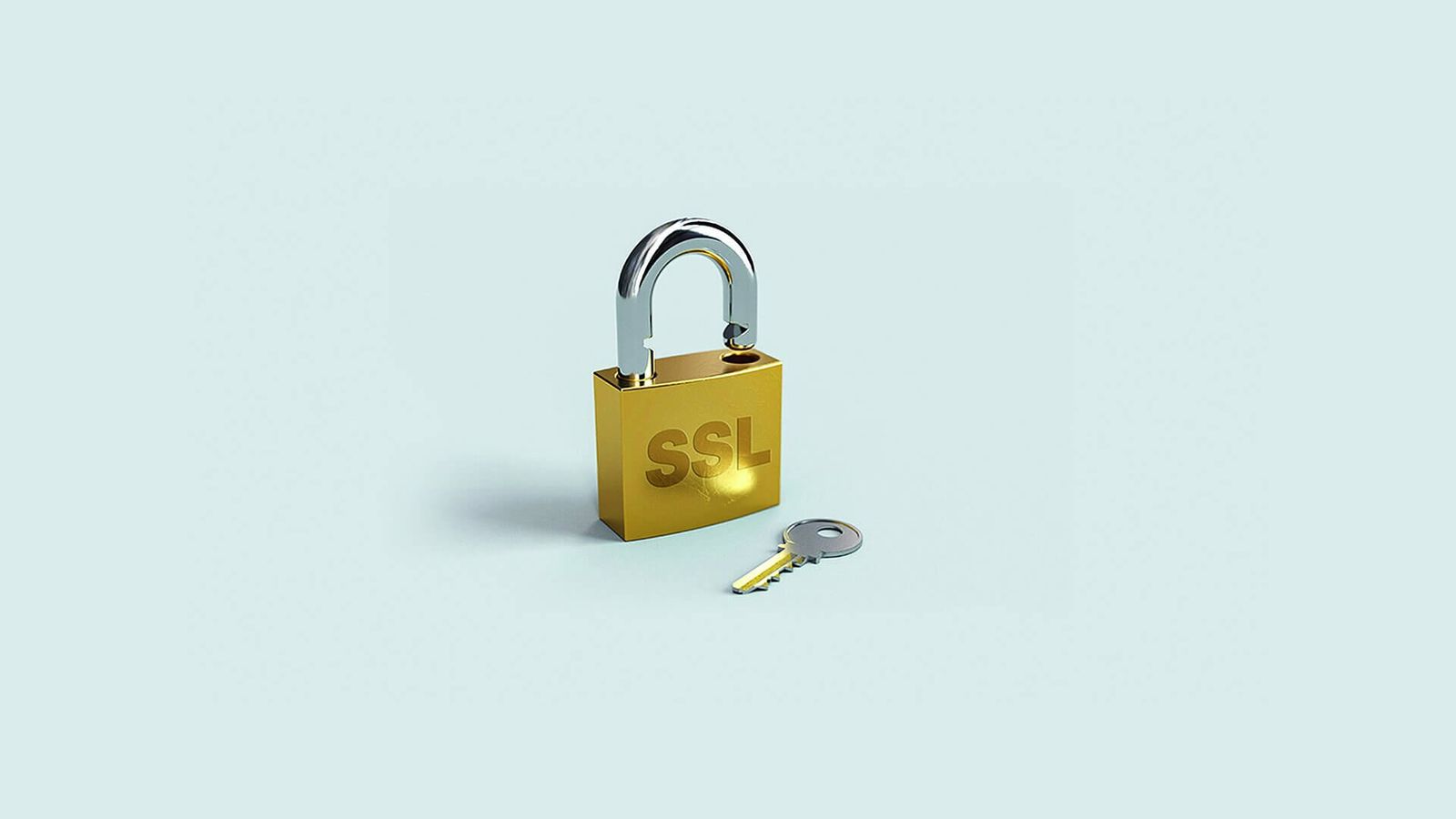 SSL Zertifikat Schloss mit Schluessel